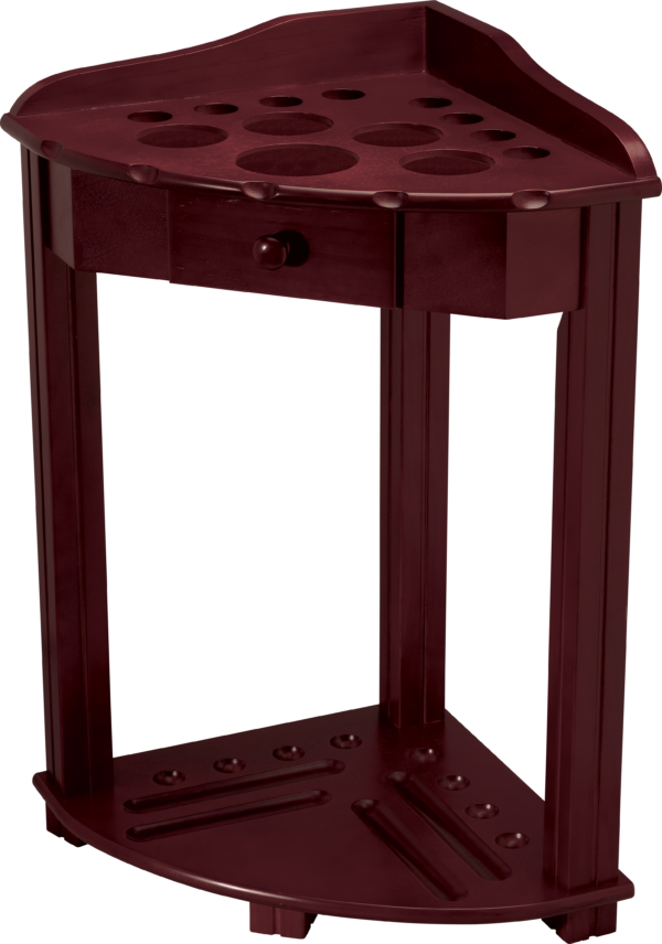 Deluxe 8 Cue Floor Rack w/ Drawer - Wine